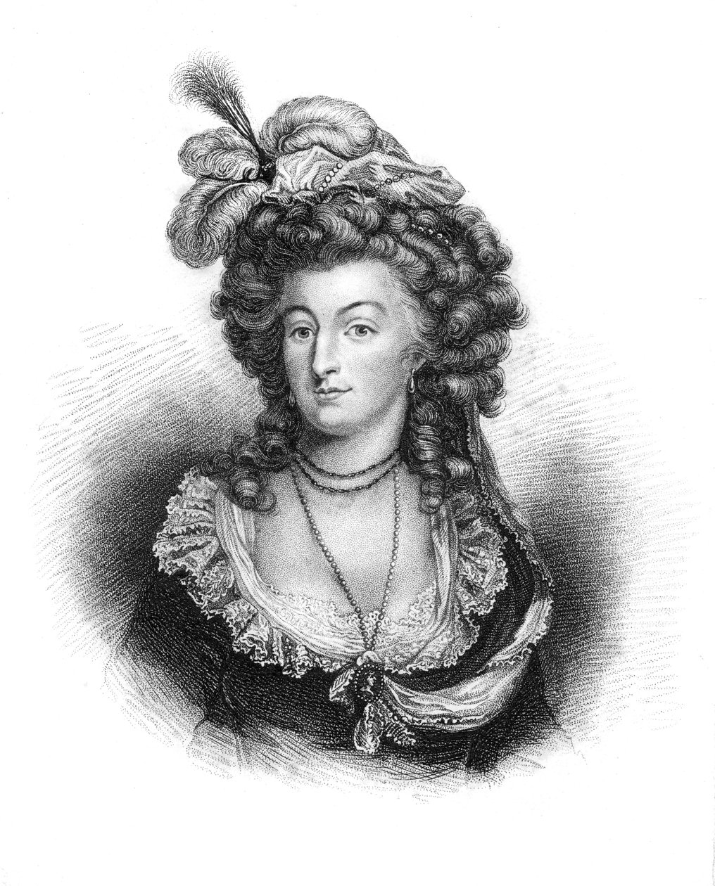 Marie Antoinetta, královna choť Ludvíka XVI. z Francie, 1843 od Unbekannt