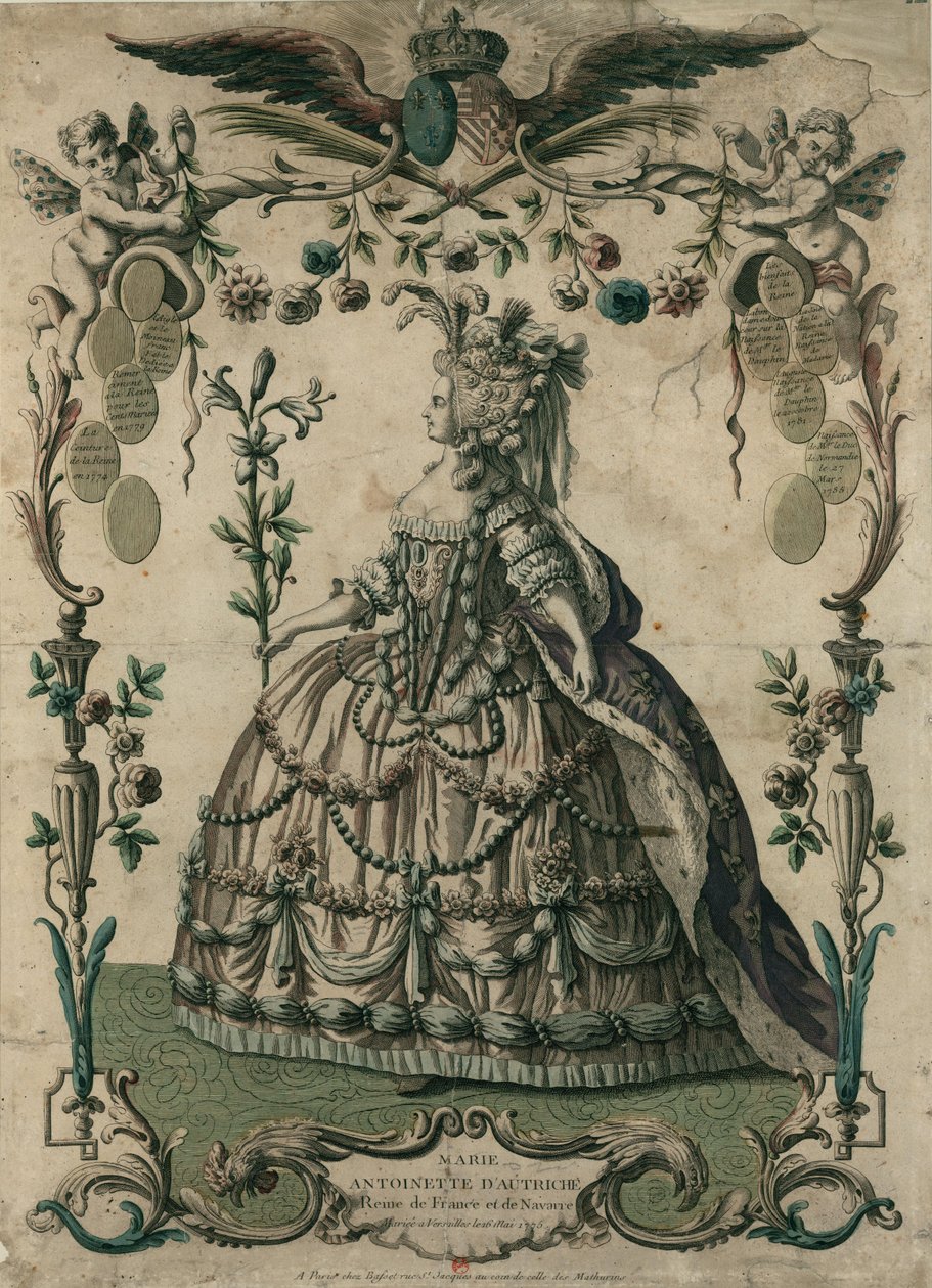 Marie Antoinetta Rakouská, královna Francie a Navarry: vdaná ve Versailles 16. května 1775. od Unbekannt