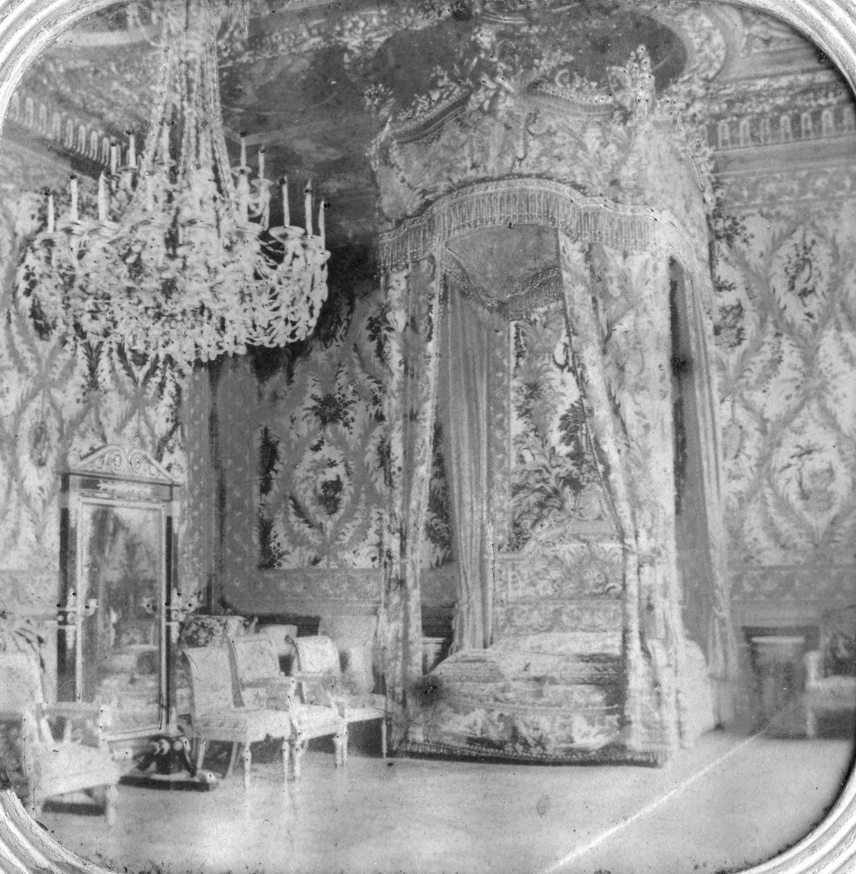 Ložnice Marie Antoinetty, Palác Fontainebleau, Francie, konec 19. nebo začátek 20. století od Unbekannt