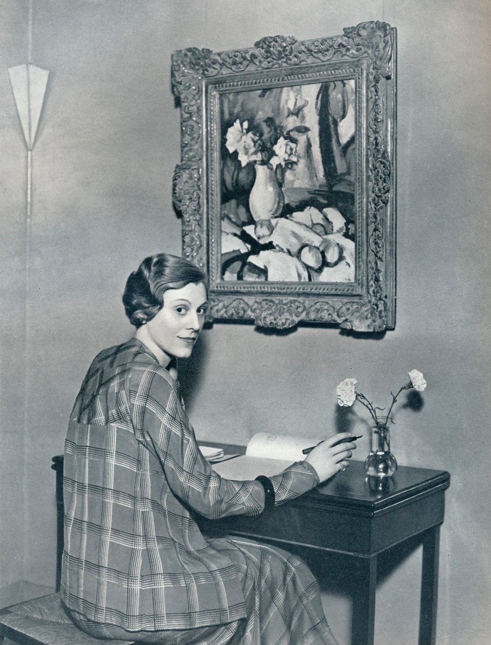 Marie Ney ve svém bytě, c1934 od Unbekannt