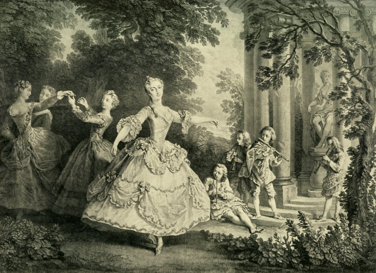 Marie Sallé tančící, 1732, 1908. od Unbekannt