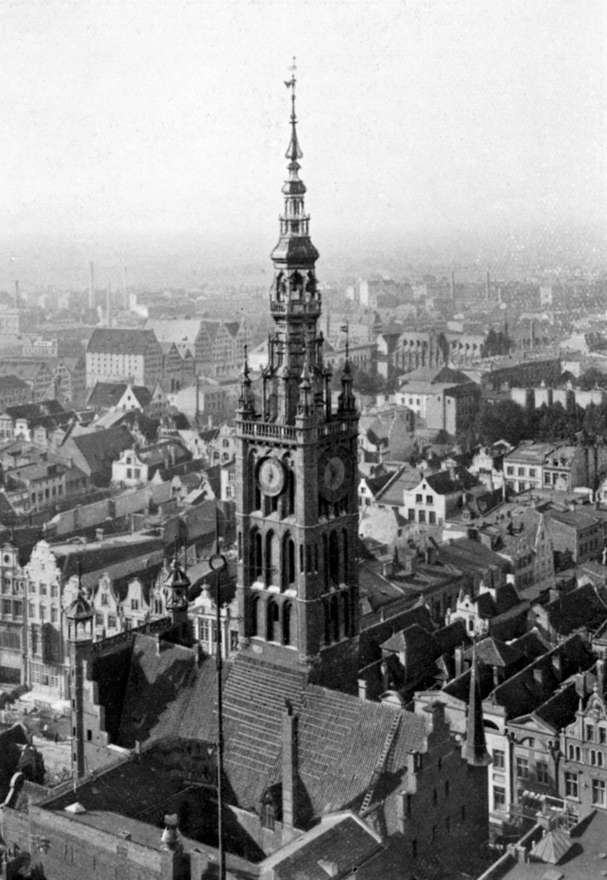 Kostelní věž Marienkirche, Německo, 1926 od Unbekannt