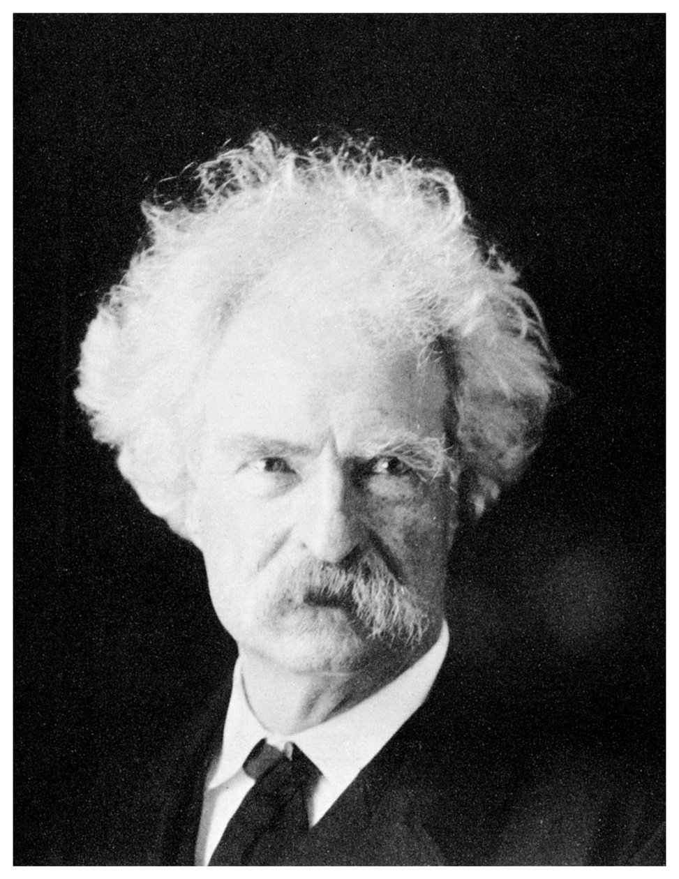 Mark Twain, americký romanopisec, v pozdějších letech, kolem 90. let 1955 od Unbekannt