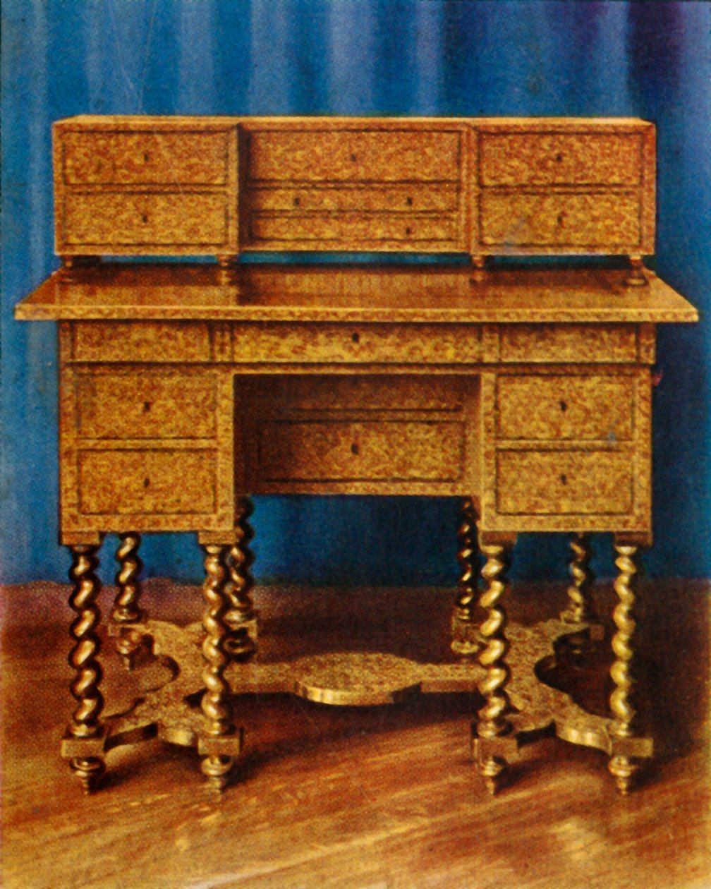 Intarzie psací stůl krále Viléma III., 1938. od Unbekannt