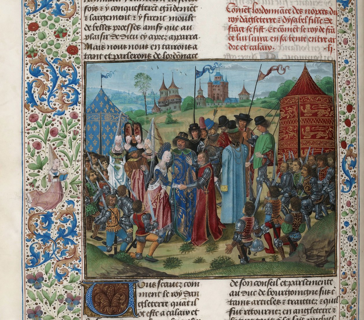 Sňatek Isabely z Valois a Richarda II., cca 1470-1475. od Unbekannt