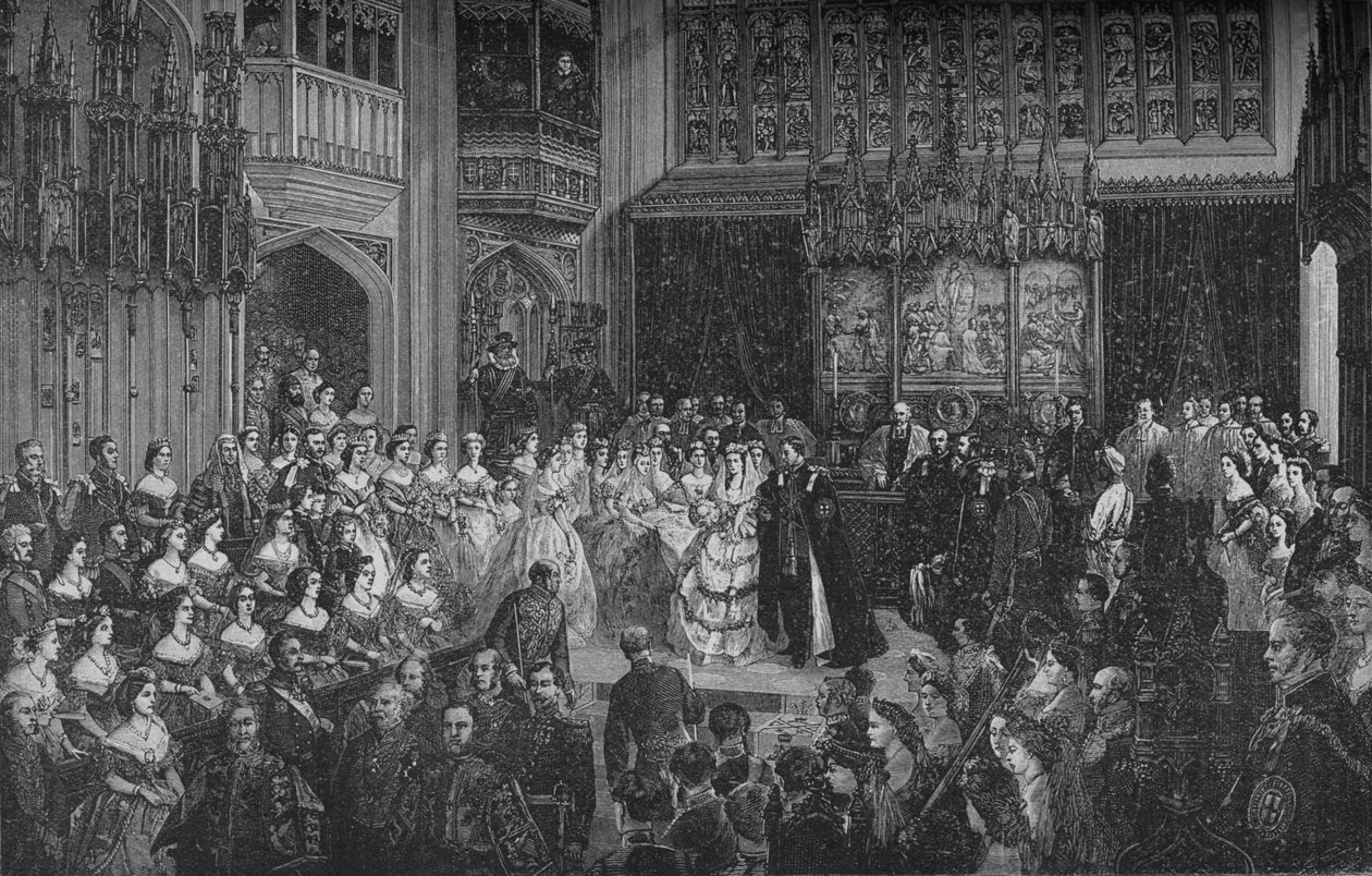 Sňatek prince z Walesu, c1890 od Unbekannt
