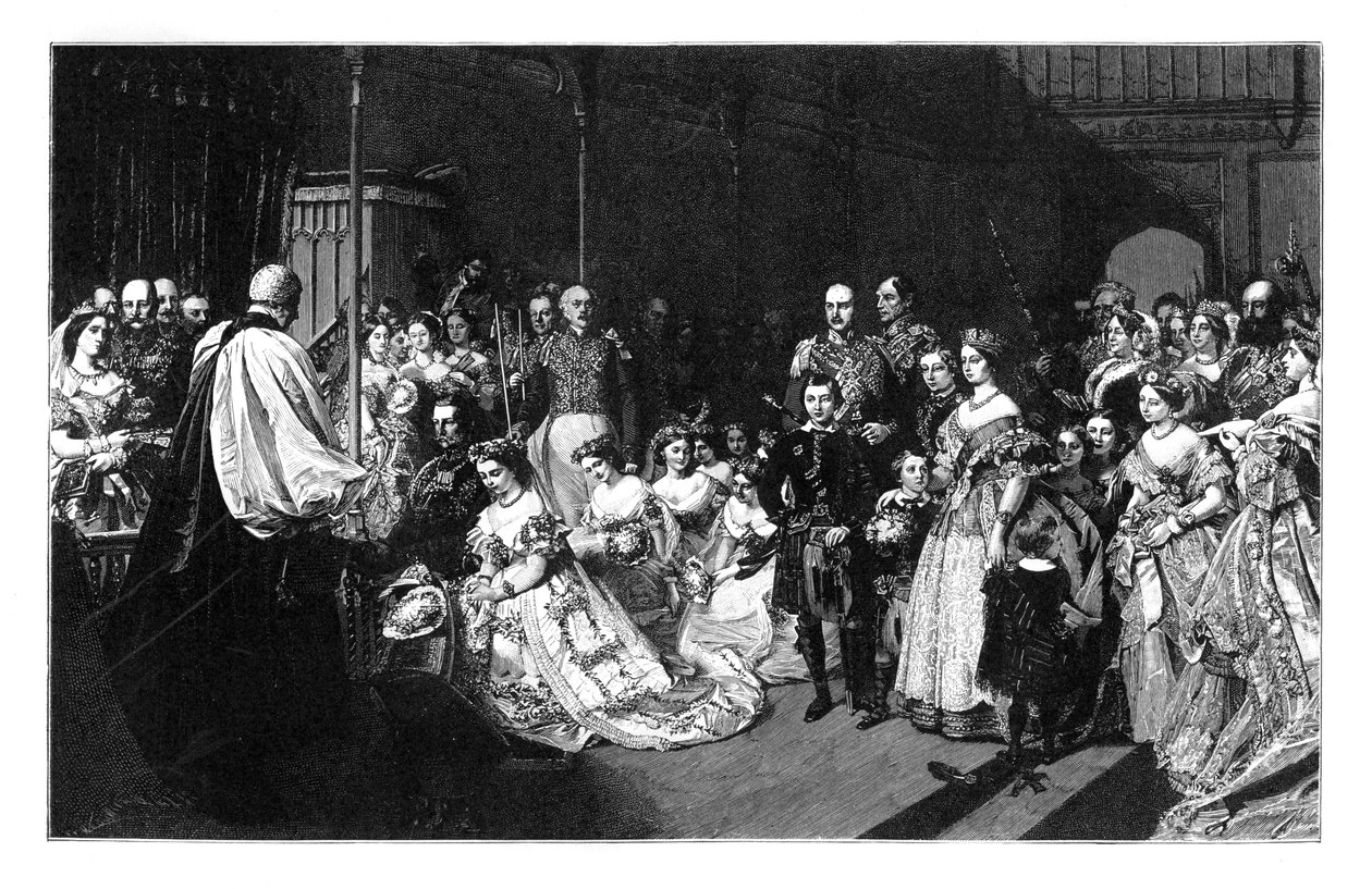 Sňatek královské princezny a císaře Fridricha III., 25. ledna 1858, c1888 od Unbekannt