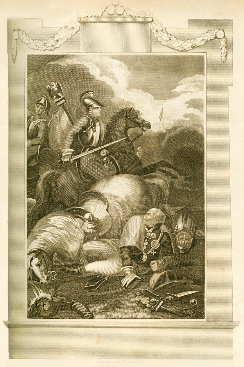 Maršál Blucher v bitvě u Ligny, 16. června 1815, 1816. od Unbekannt