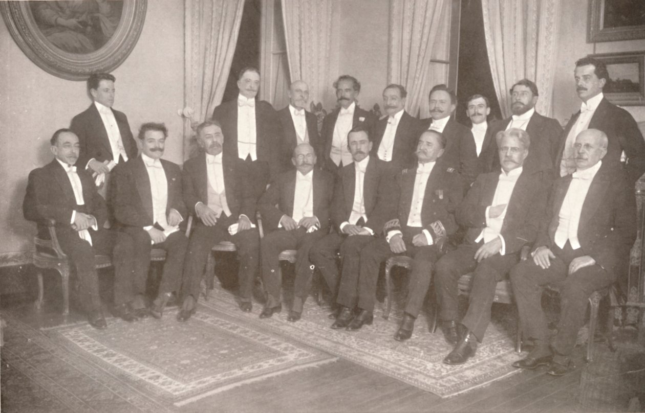 Maršál Hermes da Fonseca se svými státními tajemníky a poradci, 1914 od Unbekannt