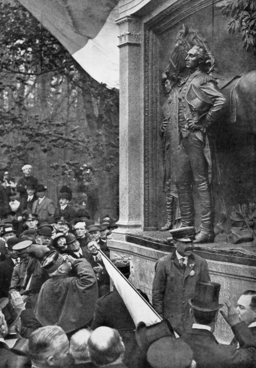 Pocta maršála Joffrese markýzi de Lafayette, Prospect Park, Brooklyn, New York, USA, 1917 od Unbekannt