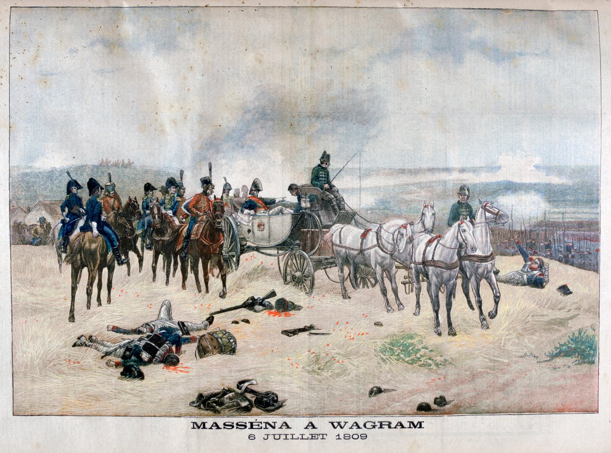 Maršál Massena v bitvě u Wagramu, Rakousko, 5.-6. července 1809, 1904 od Unbekannt