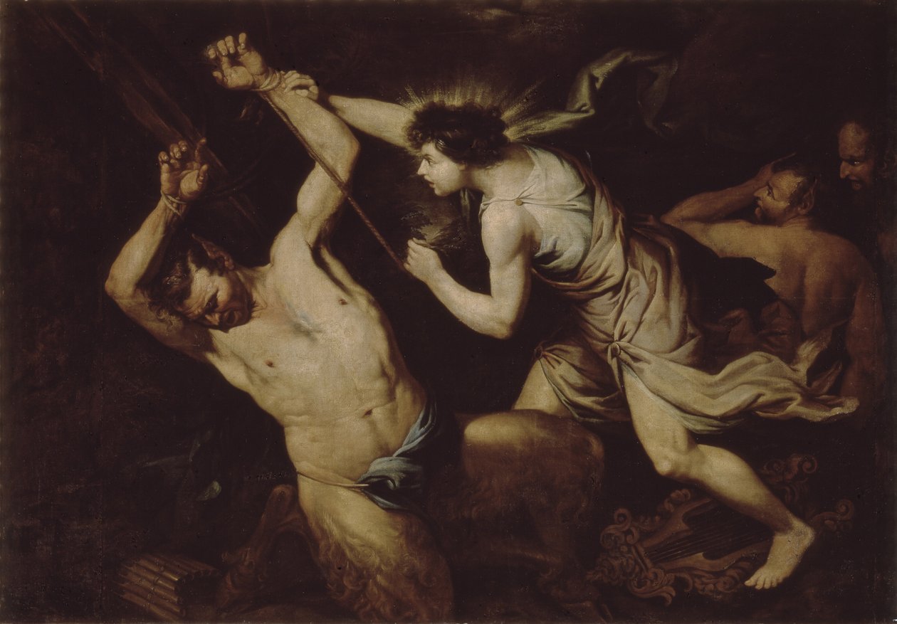 Marsyas a Apollo od Unbekannt