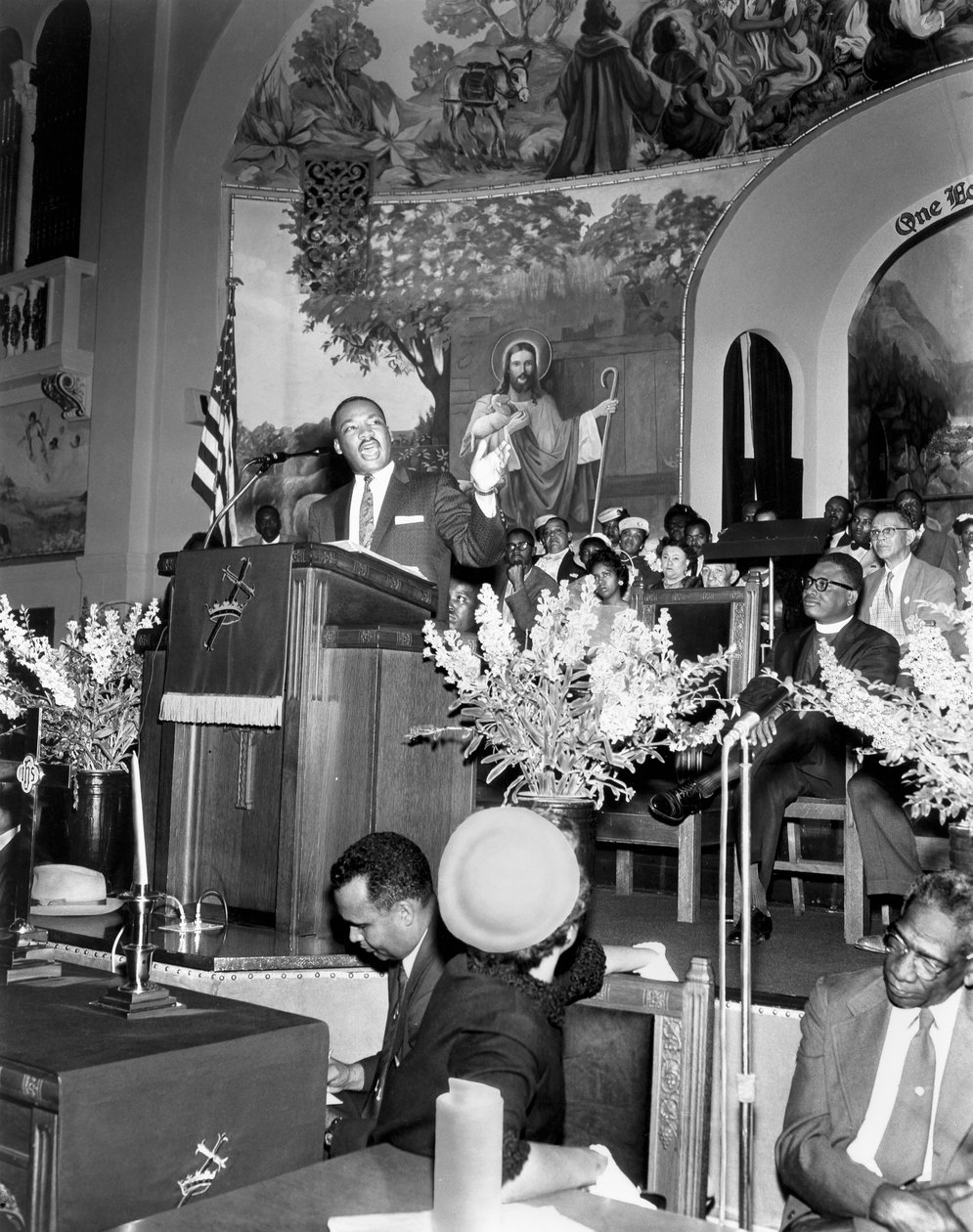 Martin Luther King Jr, americký černošský bojovník za občanská práva, c1968 od Unbekannt
