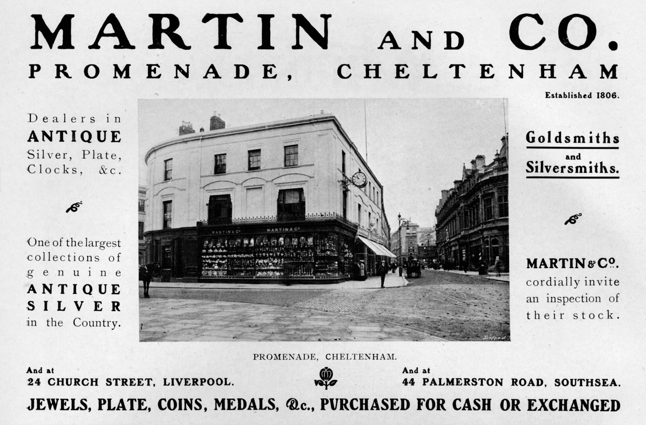Martin and Co., Promenade, Cheltenham, 1909 od Unbekannt