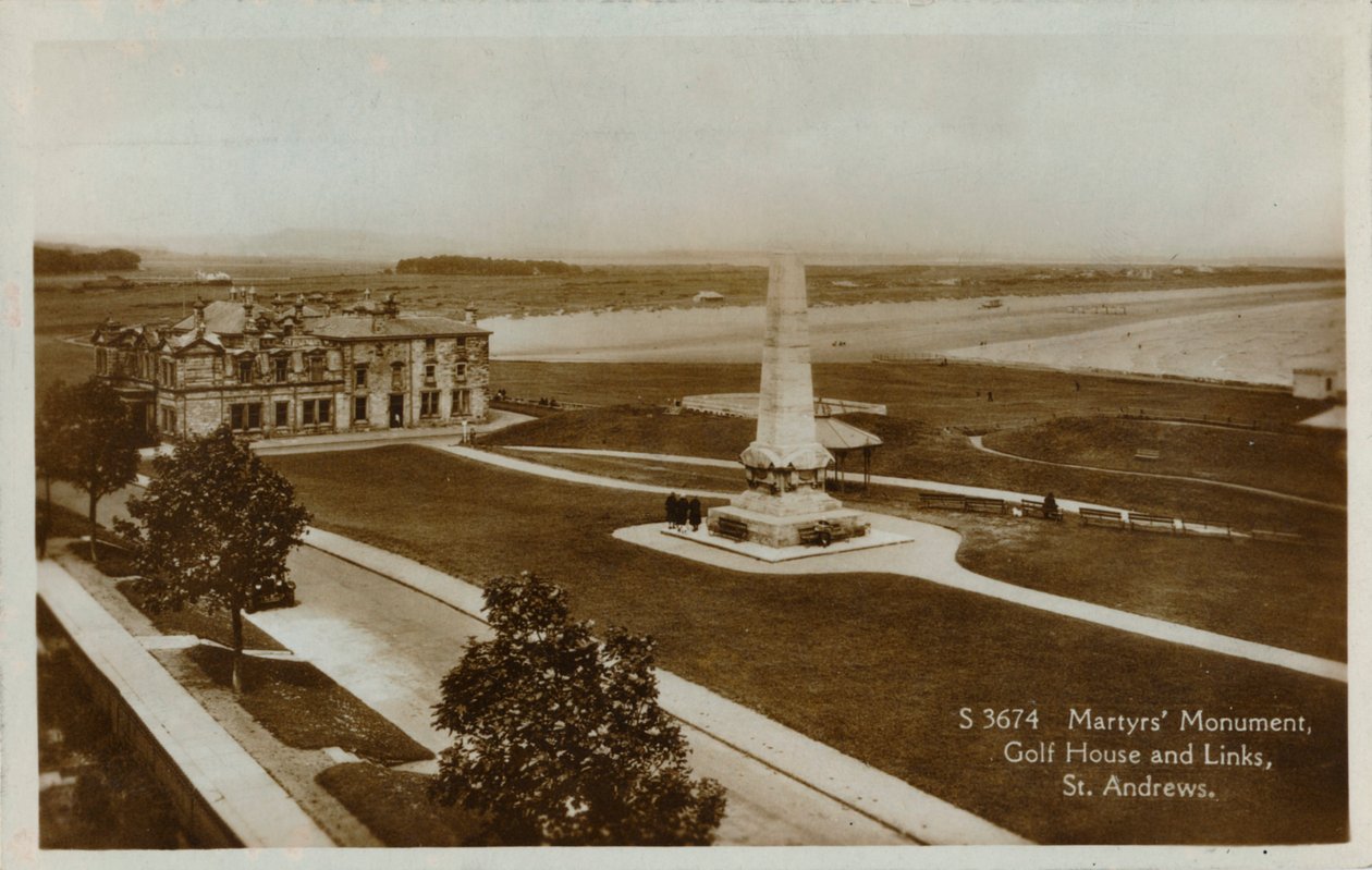 Památník mučedníků, Golf House and Links, St. Andrews, c1900. od Unbekannt