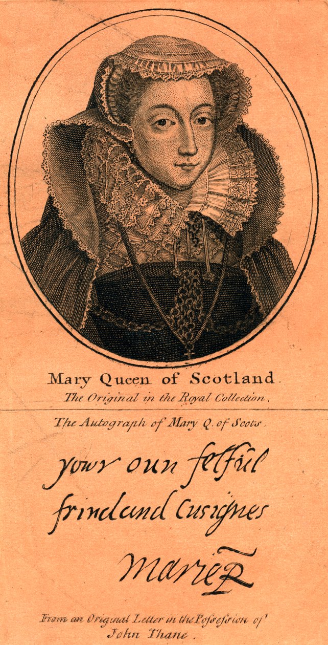 Marie, skotská královna, 1542-1587 od Unbekannt