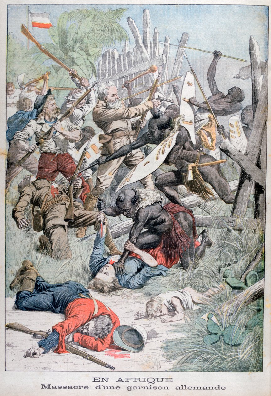 Masakr německé posádky v Damaralandu, jihozápadní Afrika, 1903 od Unbekannt