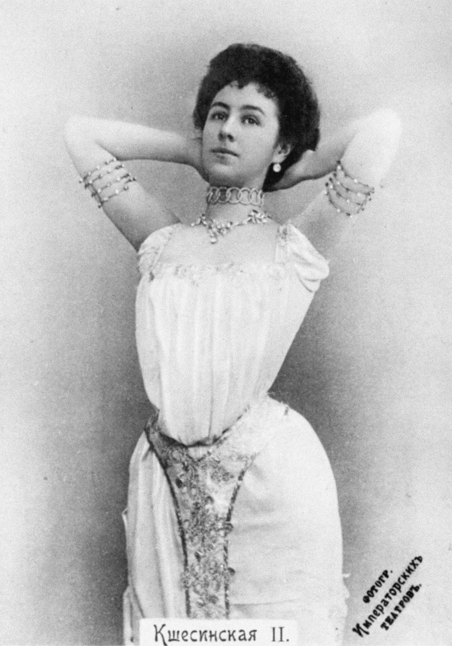 Mathilde Kschessinska jako princezna Aspicia v baletu Faraonova dcera od Unbekannt