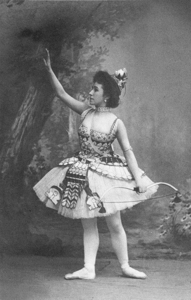Mathilde Kschessinska jako princezna Aspicia v baletu Faraonova dcera od Unbekannt
