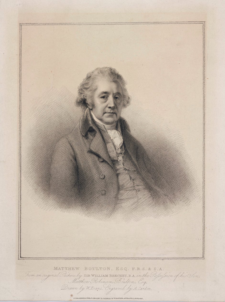 Matthew Boulton, anglický inženýr a průmyslník, c 1801 od Unbekannt
