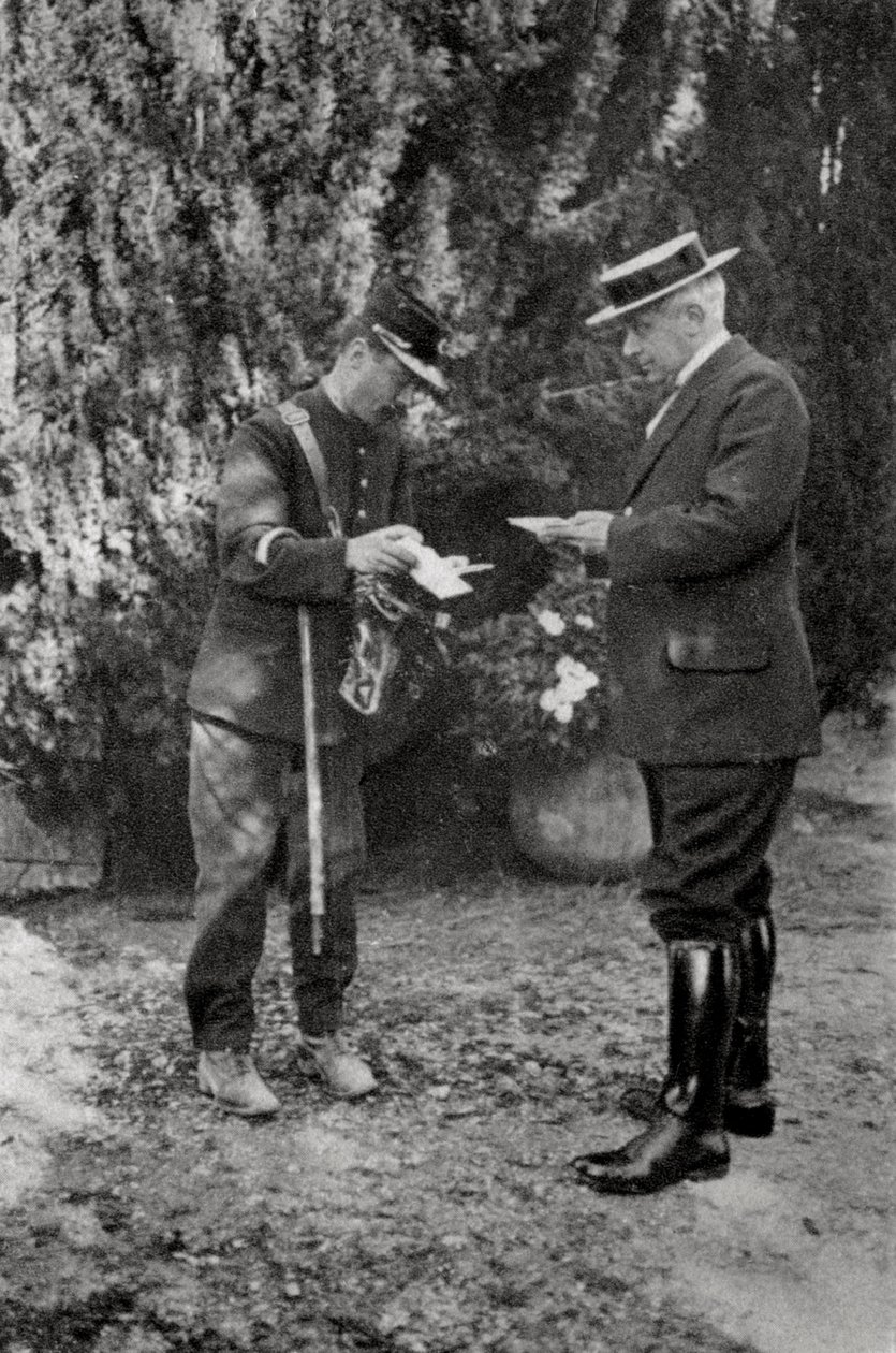 Maurice Maeterlinck , belgický dramatik, básník a esejista, 1915 od Unbekannt
