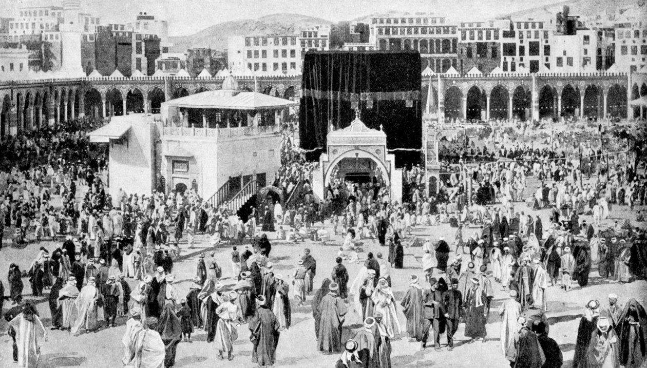 Velká mešita v Mekce, Mekka, Saúdská Arábie, 1922 od Unbekannt