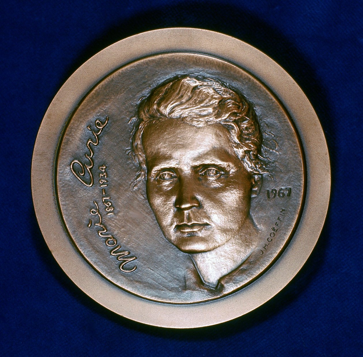 Pamětní medaile Marie Sklodowské Curie, francouzské fyziky polského původu, 1967 od Unbekannt