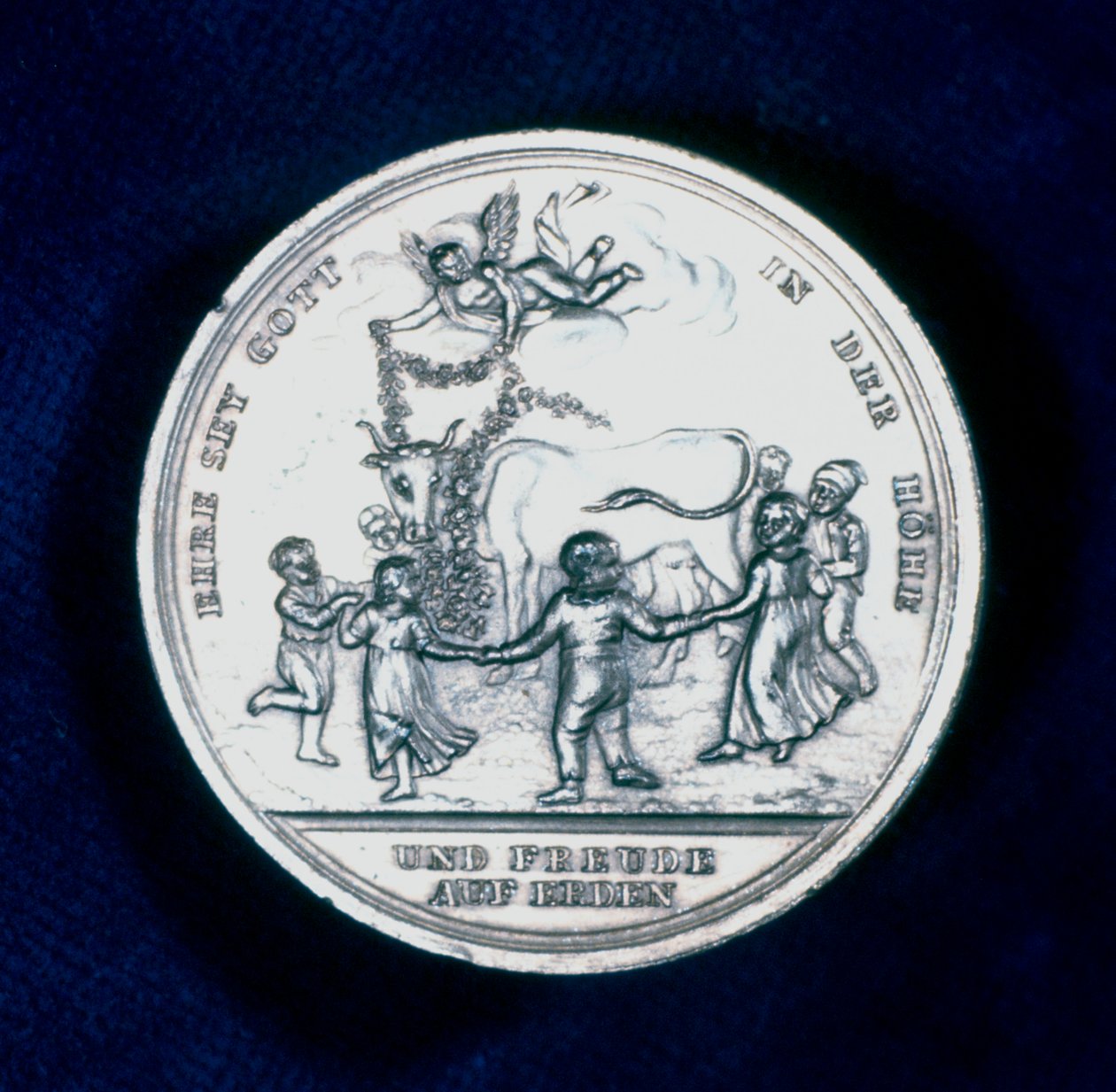 Medaile připomínající objev očkování proti neštovicím v roce 1796 1800 od Unbekannt