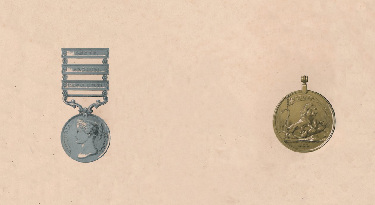 Medaile za bitvy v Indii, c1911. století od Unbekannt