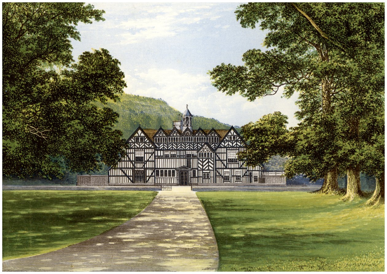 Meer Hall, poblíž Droitwich, Worcestershire, domov rodiny Bearcroft, c1880 od Unbekannt
