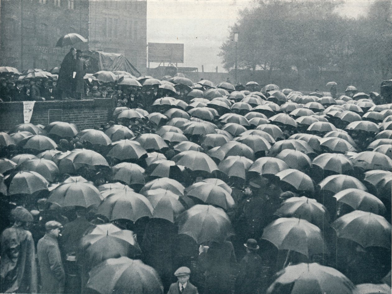 Setkání londýnských obchodníků na Tower Hill, které se konalo po potopení Lusitanie, kolem roku 1915 od Unbekannt