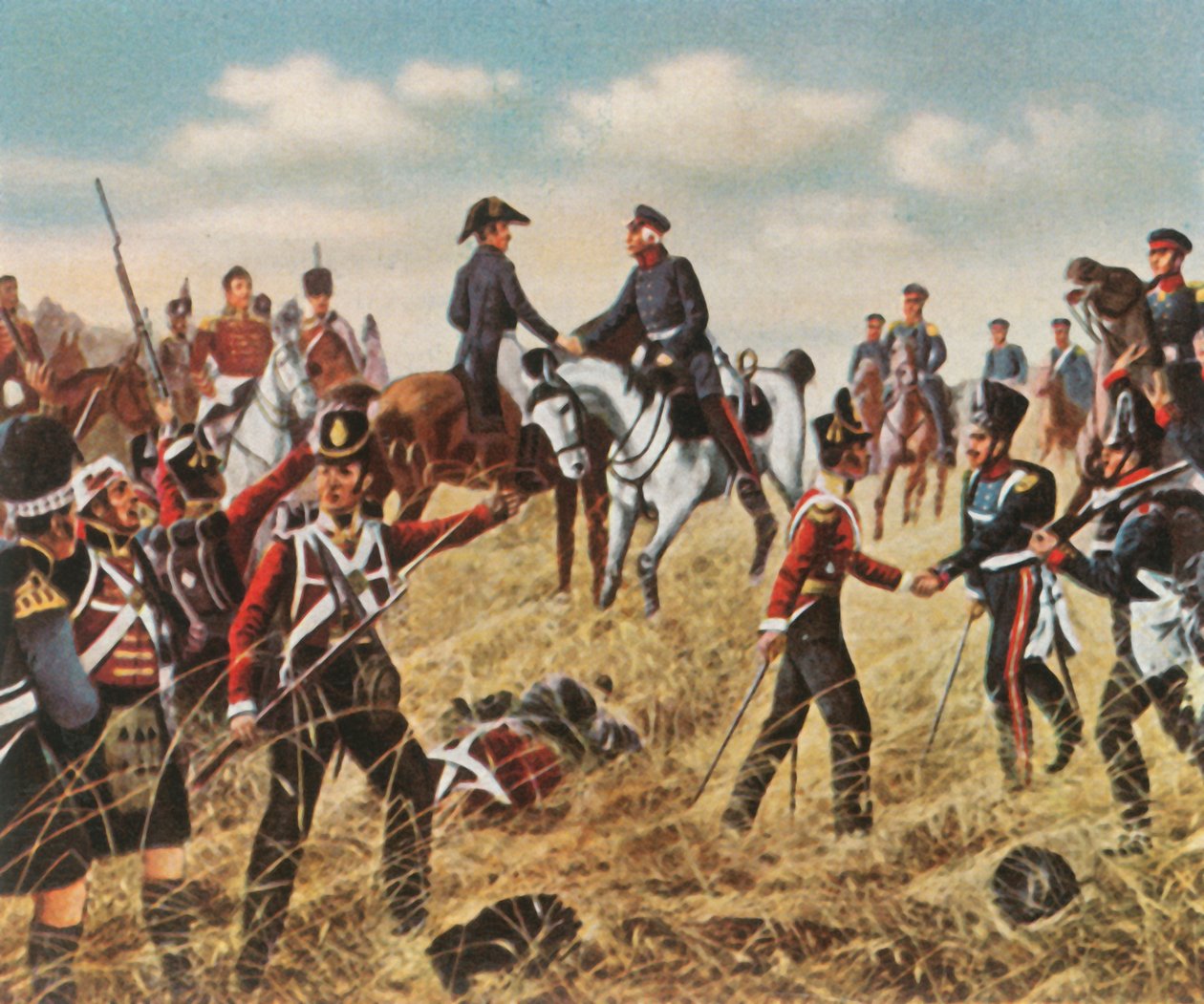 Setkání Wellingtona a Blüchera ve Waterloo, 18. června 1815, 1936. od Unbekannt