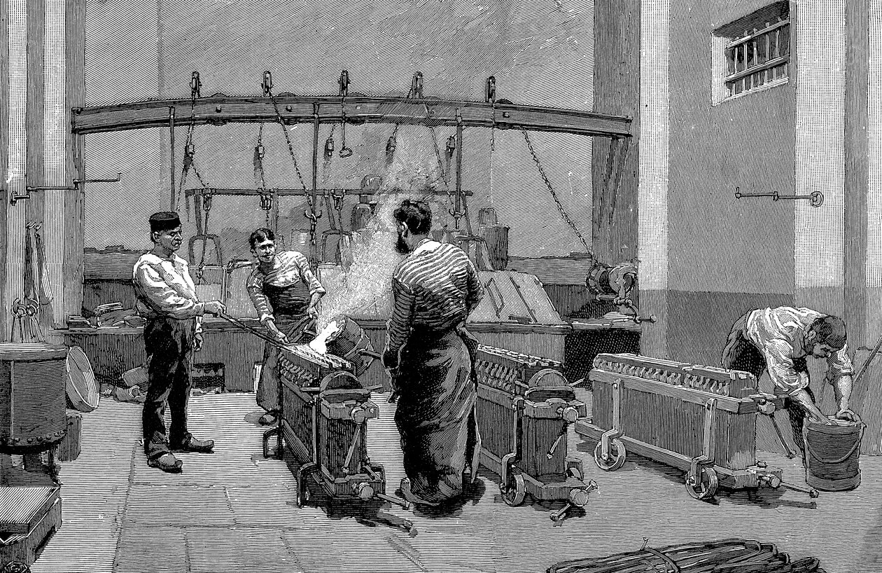 Tavírna v pařížské mincovně, 1892 od Unbekannt