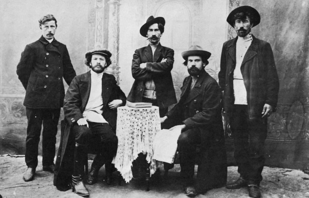 Členové organizace Narodnaja Volja Peoples Will, Rusko, c1870-c1880s od Unbekannt