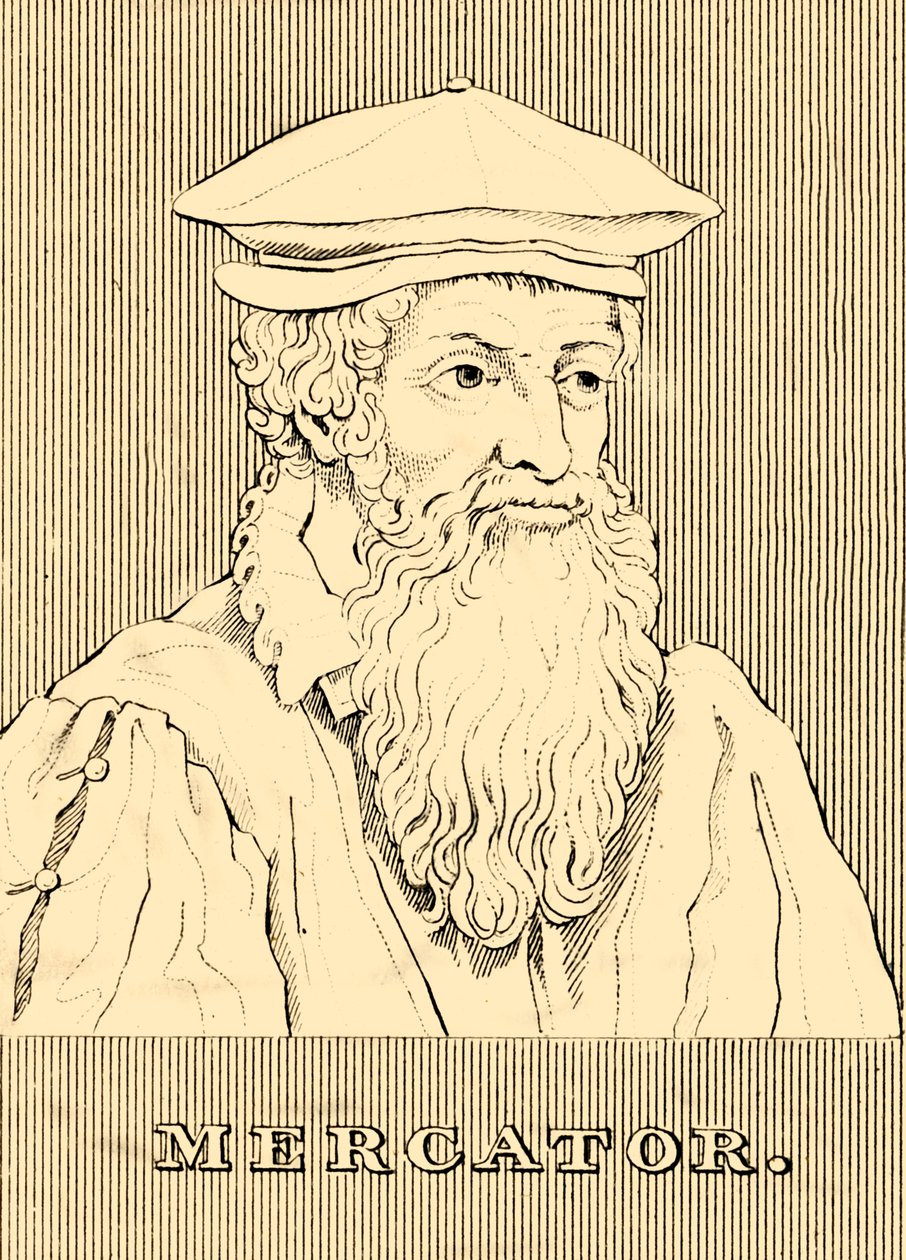 Mercator, 1512-1594, 1830. od Unbekannt