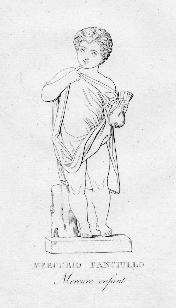 Mercurio Fanciulo Mercure enfant, c1850 od Unbekannt