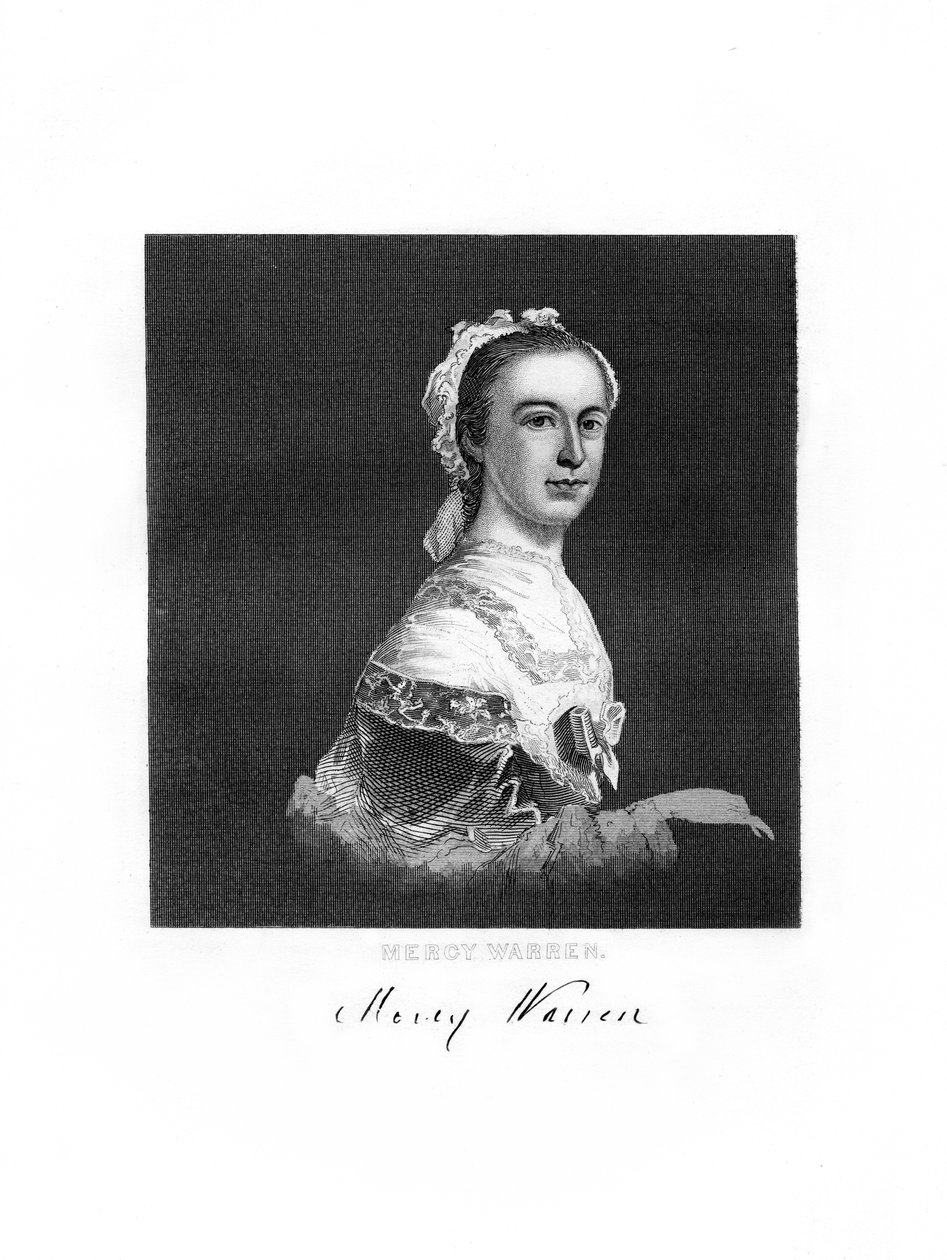 Mercy Warren , americký patriot a spisovatel, 1872 od Unbekannt