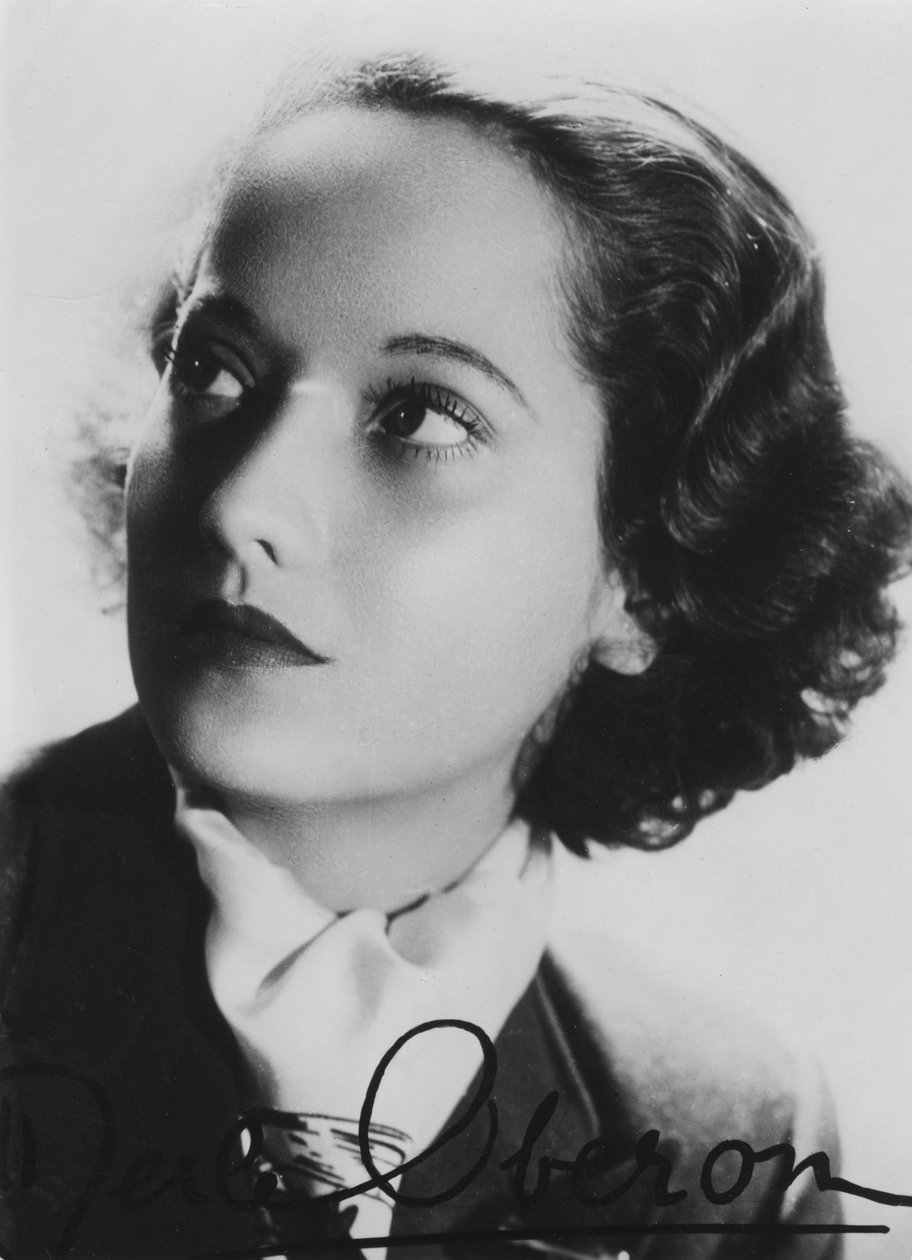Merle Oberon 1911-1979, britská herečka, c1930 od Unbekannt