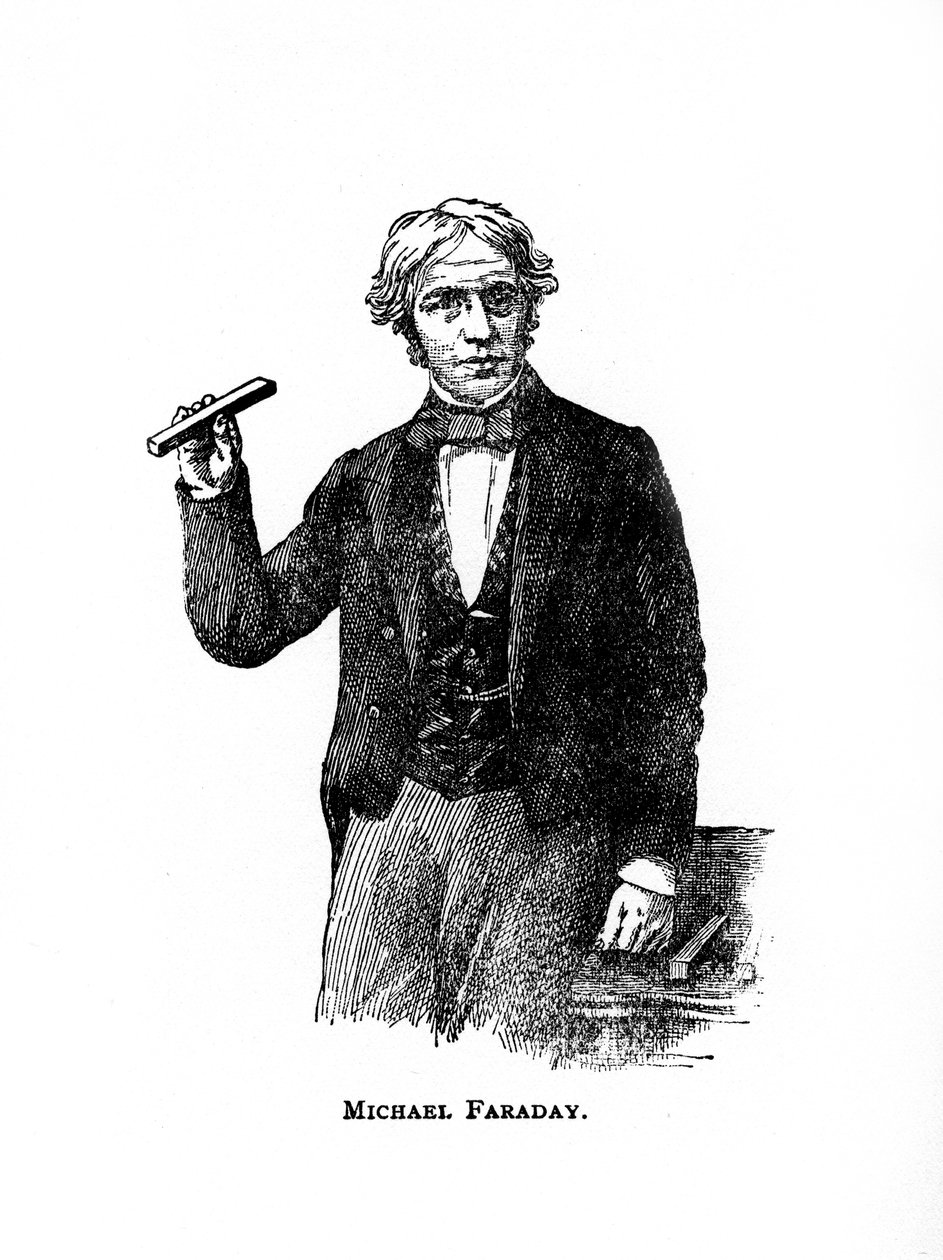 Michael Faraday, britský chemik a fyzik 19. století, 20. století od Unbekannt