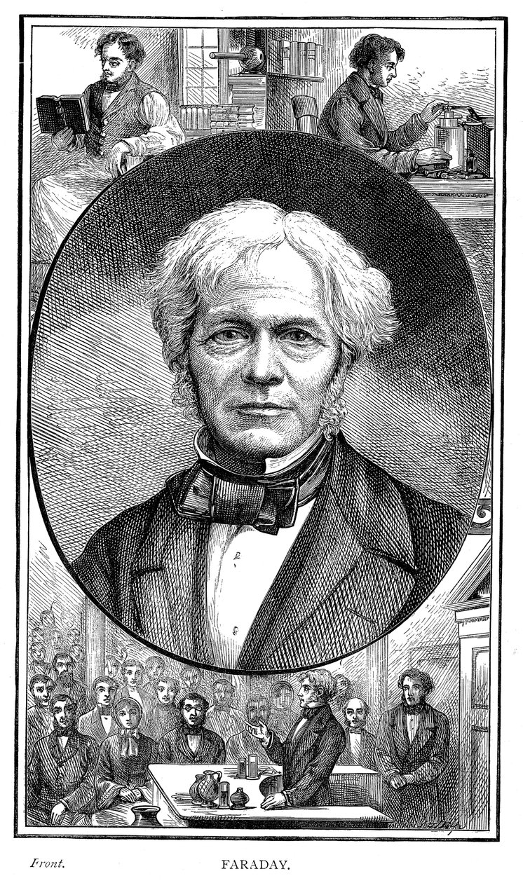 Michael Faraday, britský fyzik a chemik, 1881 od Unbekannt