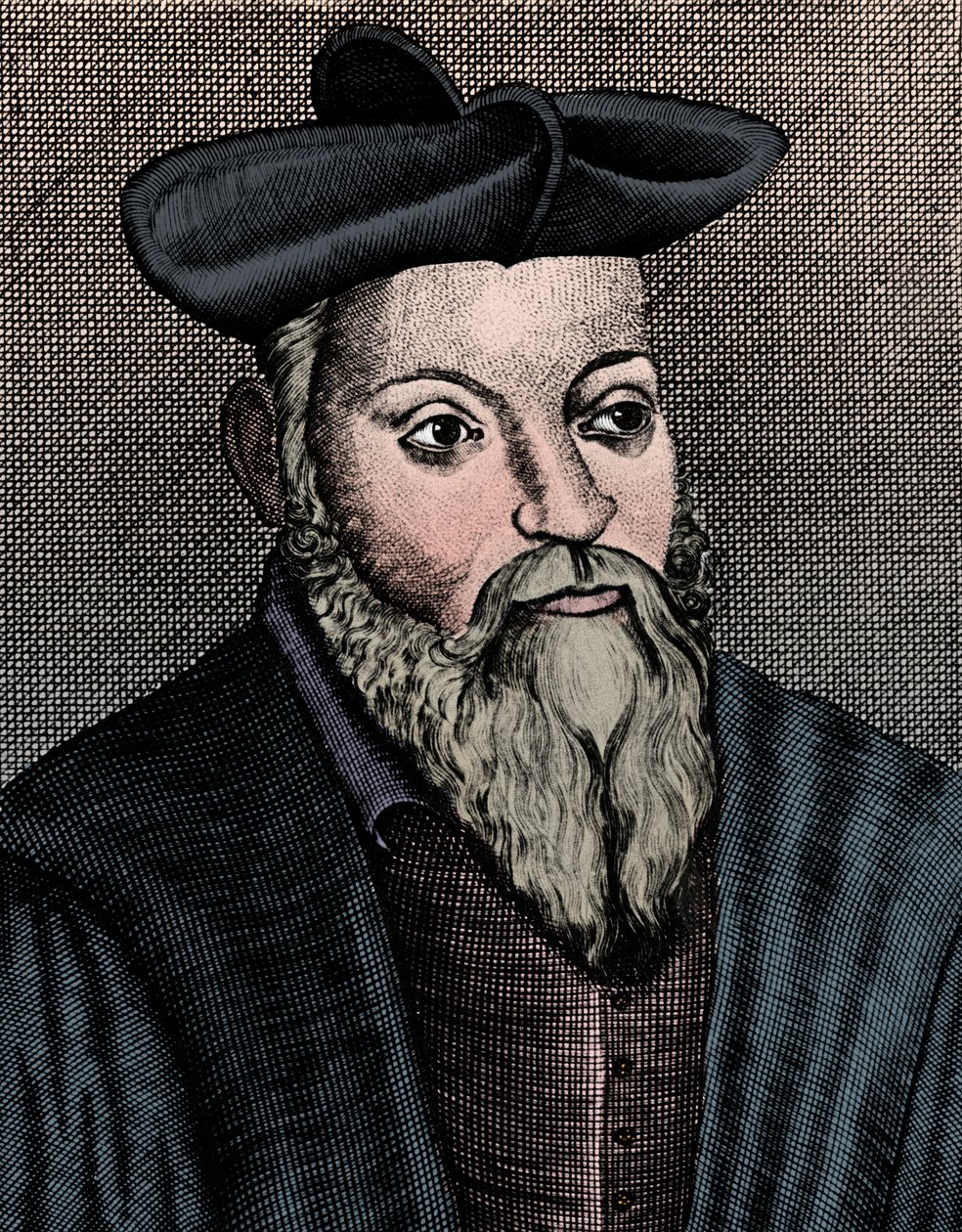 Michel Nostradamus 1503-1556, francouzský lékař a astrolog, 17. od Unbekannt