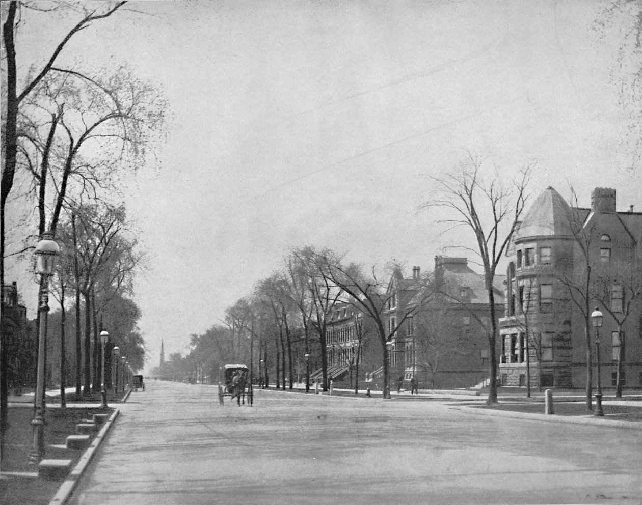 Michigan Avenue, Chicago, pohled na jih, c1897. od Unbekannt