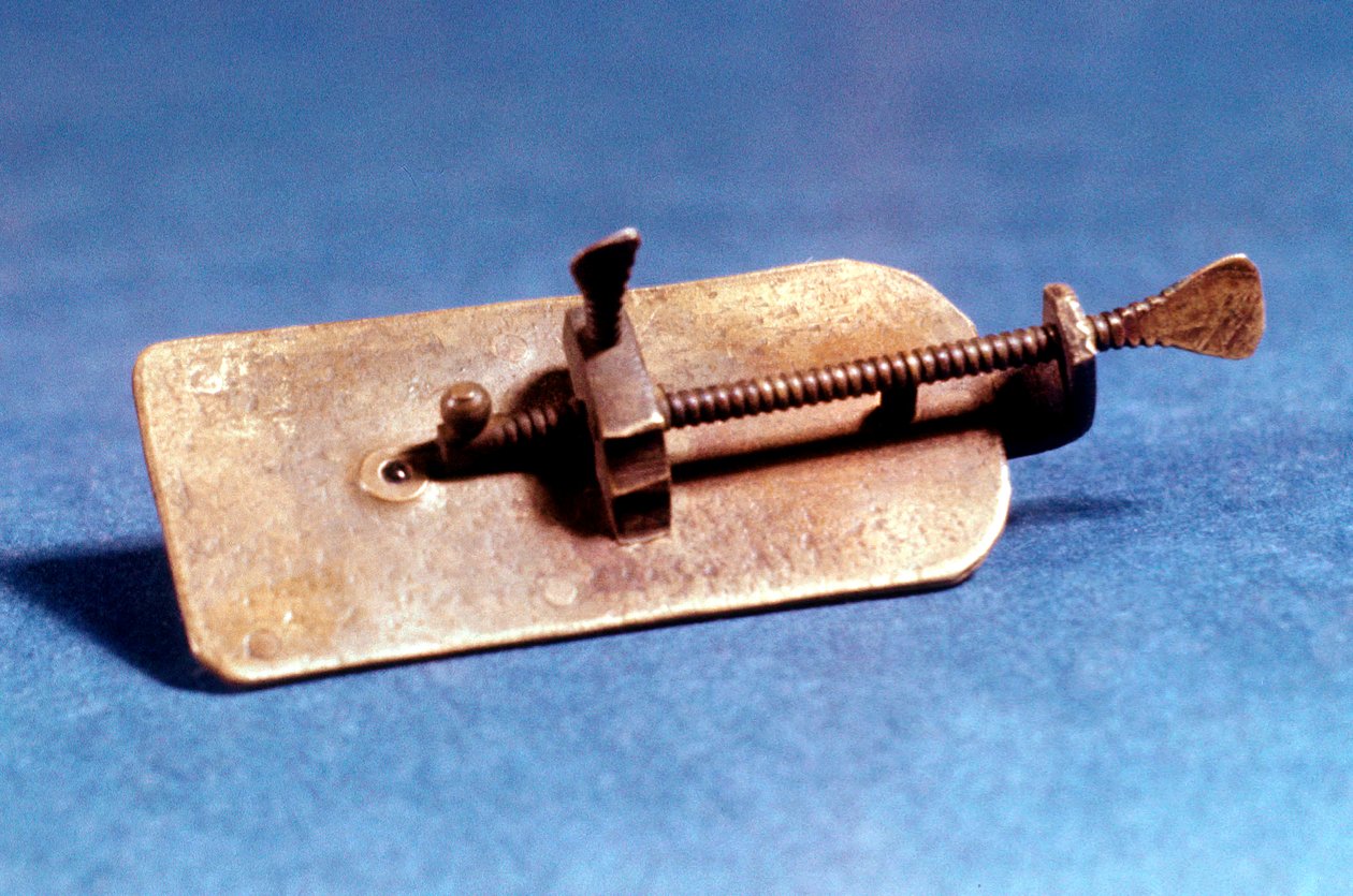 Mikroskop Antona Van Leeuwenhoeka, holandský, c1670 od Unbekannt