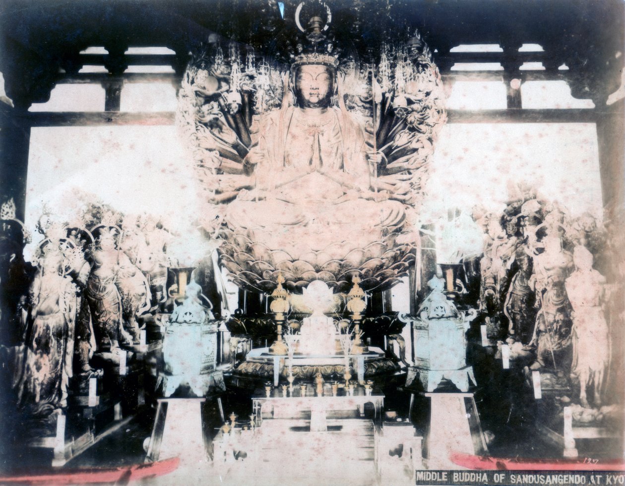 Střední Buddha, chrám Sanjusangendo, Kjóto, Japonsko od Unbekannt