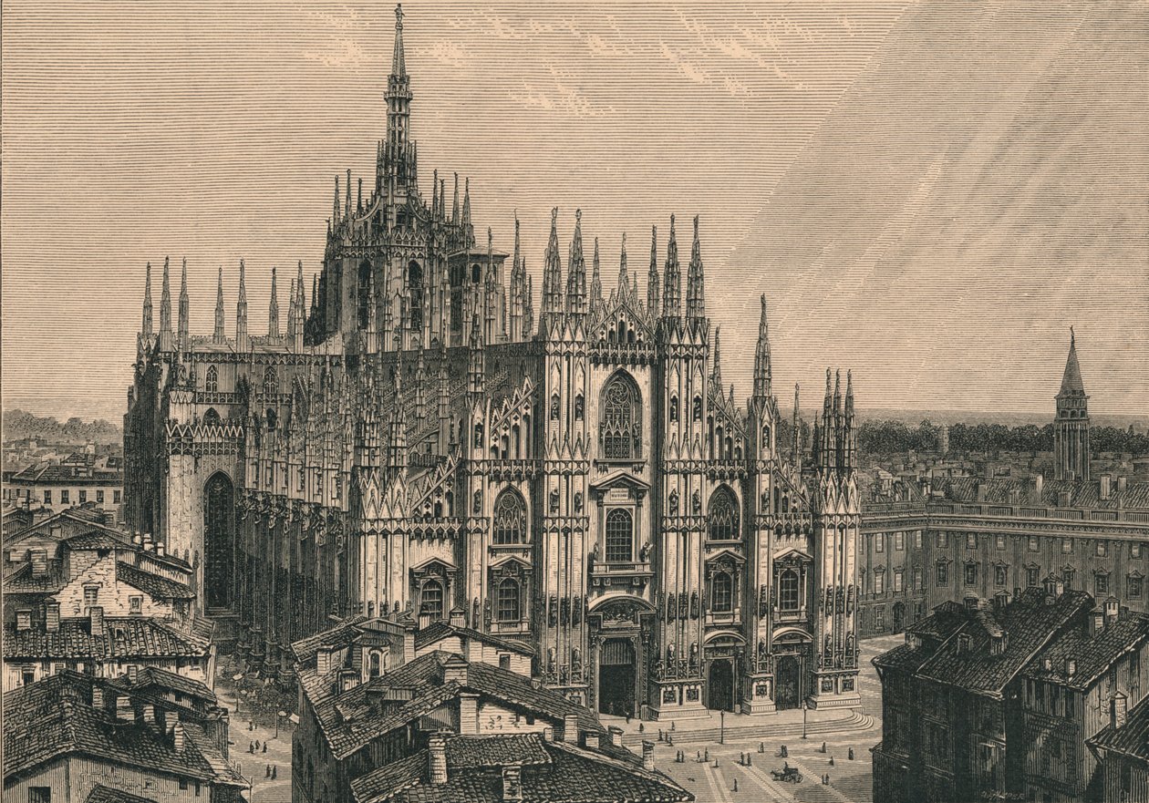 Milánská katedrála, 1873. od Unbekannt