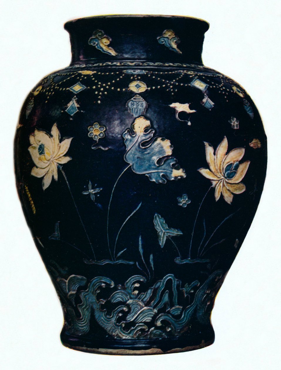 Ming Dynasty, Fahua vase, 15th century od Unbekannt