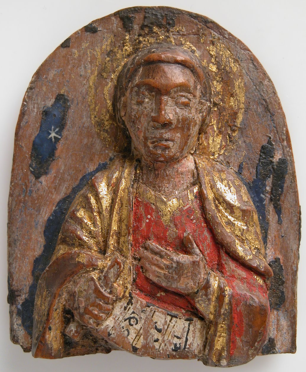 Miniaturní reliéf hebrejského proroka Daniela se svitkem, německy, 1200-1225. od Unbekannt