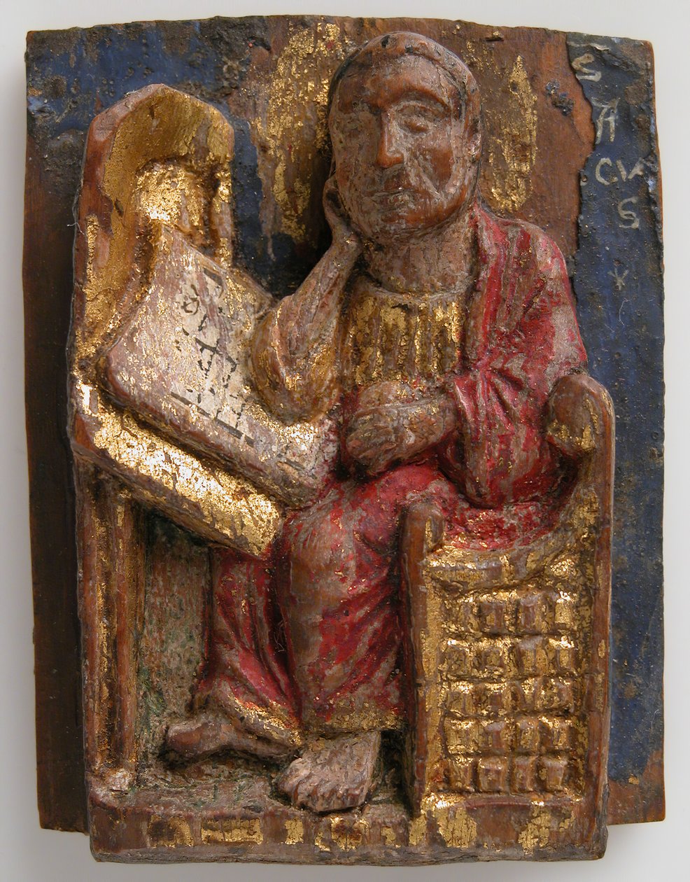 Miniaturní reliéf svatého Marka u jeho psacího stolu, ca. 1200-1225. od Unbekannt