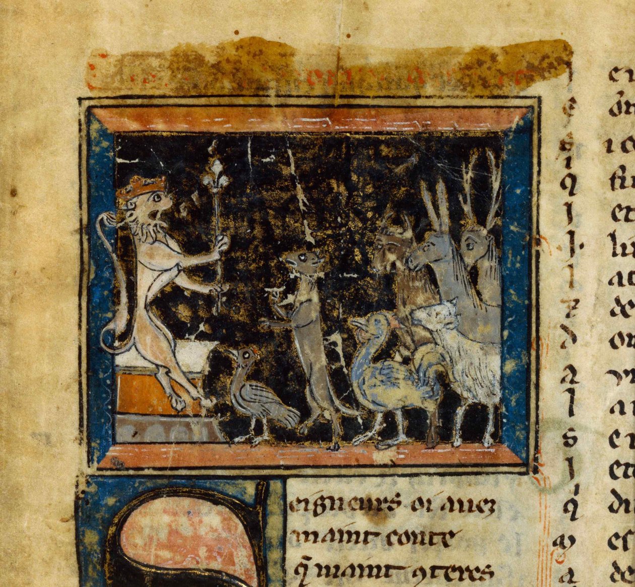 Miniatura z Le Roman de Renart, 13. století. od Unbekannt