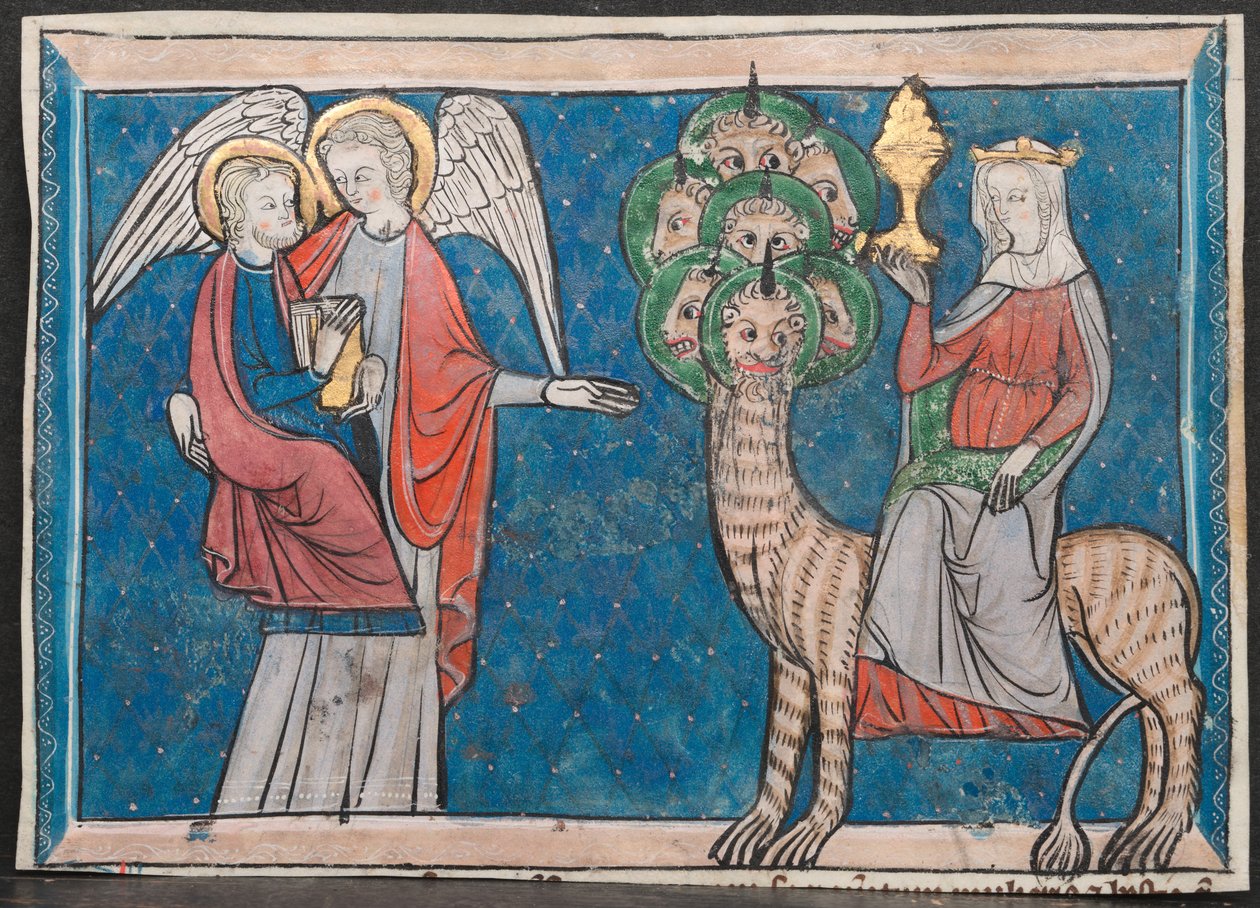 Miniatury z rukopisu apokalypsy, c. 1295. od Unbekannt